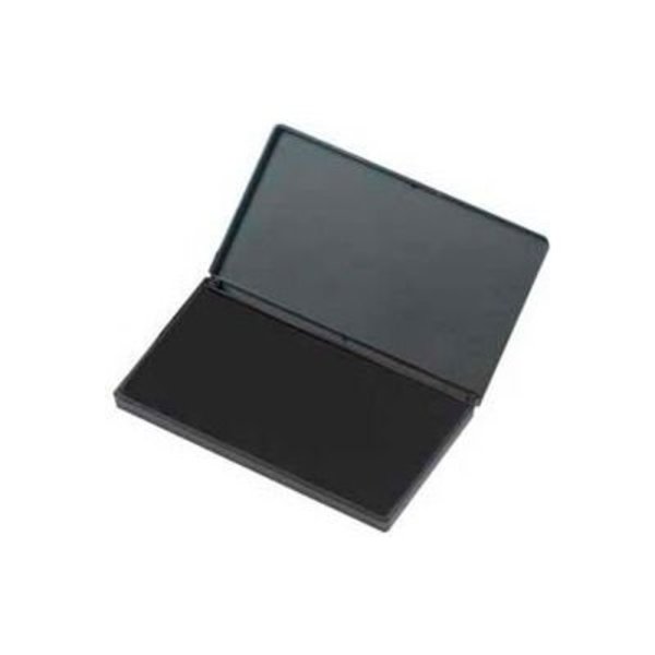 Charles Leonard CLI® Stamp Pad, 2-3/4" x 4-1/4", Nontoxic, Reinkable, Black 92220